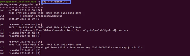 verifying veracrypts public key